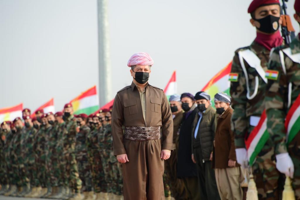 رێوڕه&zwnj;سمی به&zwnj;رزڕاگرتنی رۆژی ئاڵای كوردستان به&zwnj; به&zwnj;شداری مه&zwnj;سرور بارزانی، سه&zwnj;رۆكی حكومه&zwnj;تی هه&zwnj;رێمی كوردستان